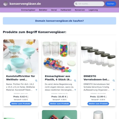 Screenshot konservengläser.de