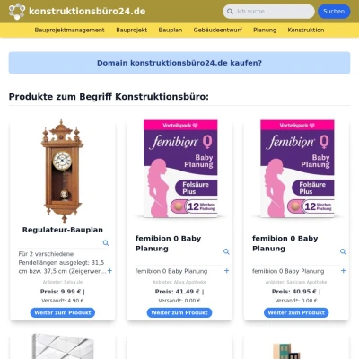 Screenshot konstruktionsbüro24.de