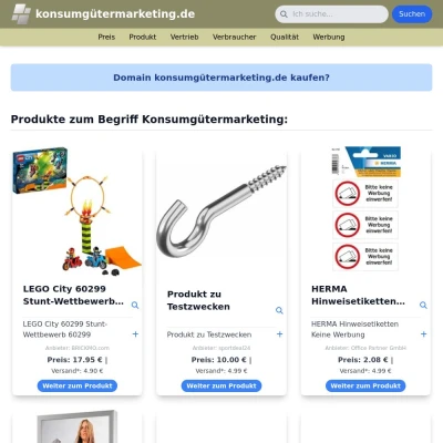 Screenshot konsumgütermarketing.de