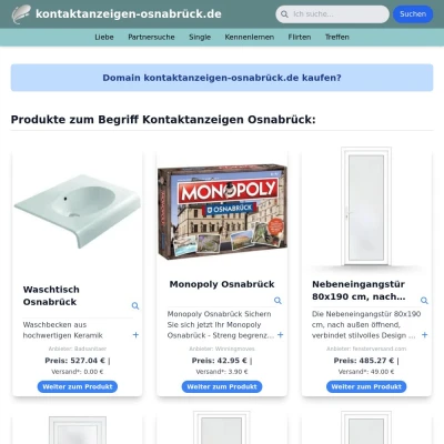 Screenshot kontaktanzeigen-osnabrück.de