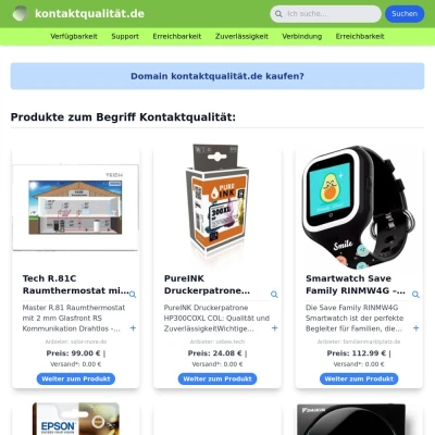 Screenshot kontaktqualität.de
