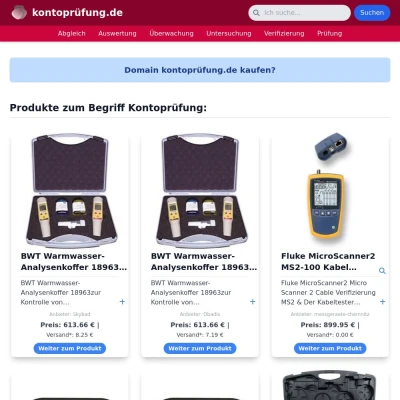 Screenshot kontoprüfung.de