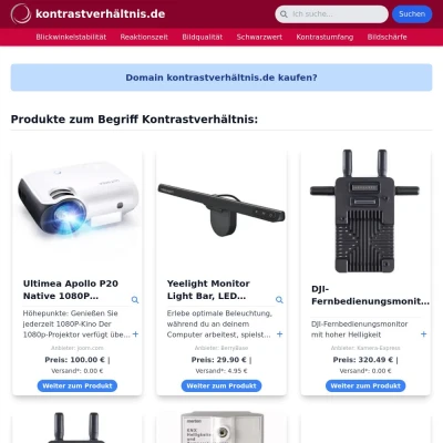 Screenshot kontrastverhältnis.de