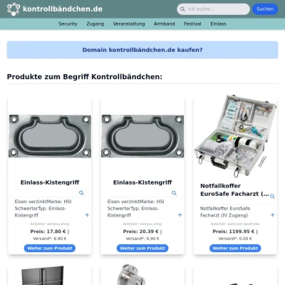 Screenshot kontrollbändchen.de