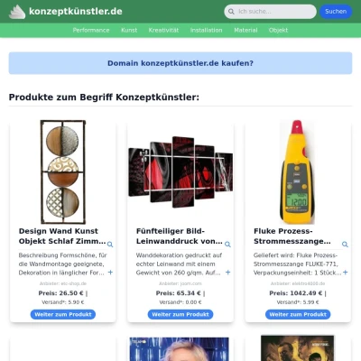 Screenshot konzeptkünstler.de