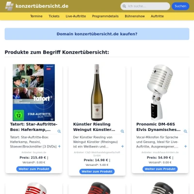 Screenshot konzertübersicht.de