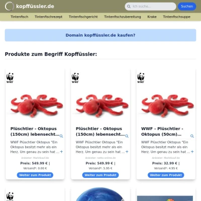 Screenshot kopffüssler.de