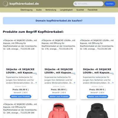 Screenshot kopfhörerkabel.de