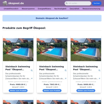 Screenshot ökopool.de