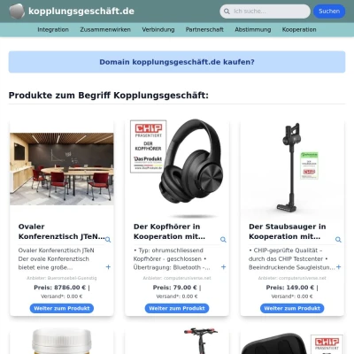 Screenshot kopplungsgeschäft.de