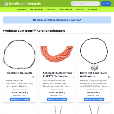 Screenshot korallenanhänger.de