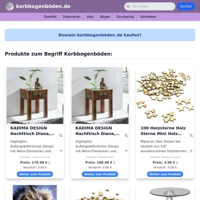 Screenshot korbbogenböden.de