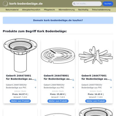 Screenshot kork-bodenbeläge.de