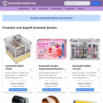 Screenshot kosmetik-bücher.de