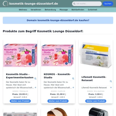 Screenshot kosmetik-lounge-düsseldorf.de