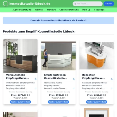 Screenshot kosmetikstudio-lübeck.de
