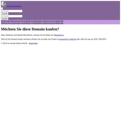 Screenshot kosten-drücken.de