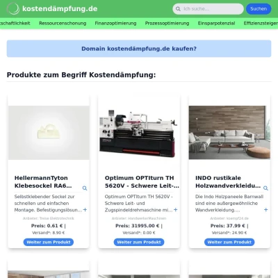 Screenshot kostendämpfung.de