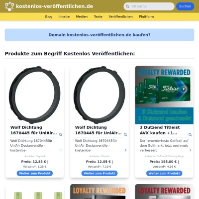 Screenshot kostenlos-veröffentlichen.de