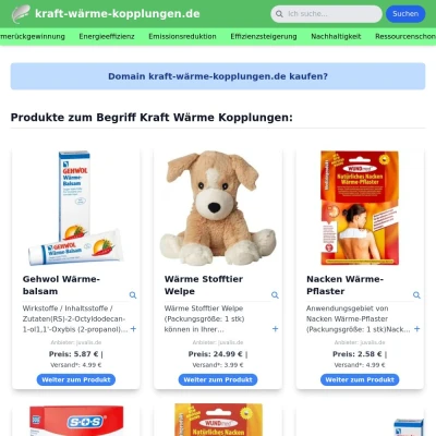 Screenshot kraft-wärme-kopplungen.de