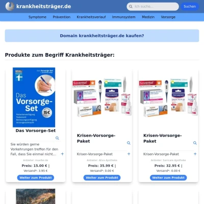 Screenshot krankheitsträger.de