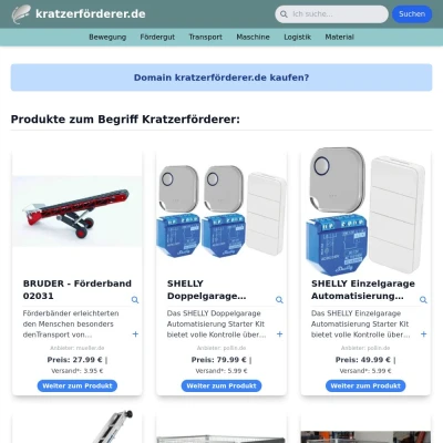 Screenshot kratzerförderer.de