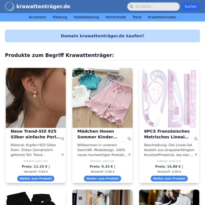 Screenshot krawattenträger.de