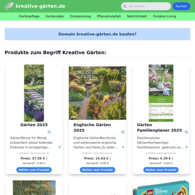 Screenshot kreative-gärten.de