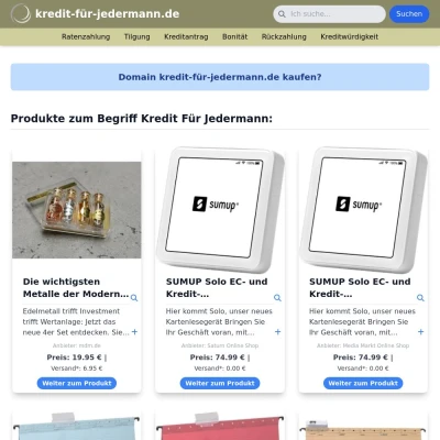 Screenshot kredit-für-jedermann.de