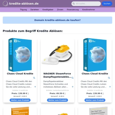 Screenshot kredite-ablösen.de