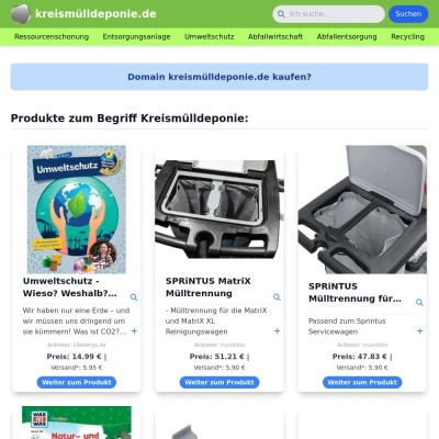 Screenshot kreismülldeponie.de