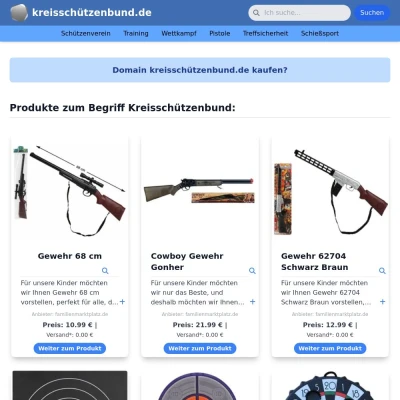 Screenshot kreisschützenbund.de