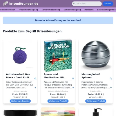 Screenshot krisenlösungen.de