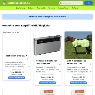 Screenshot kritikfähigkeit.de