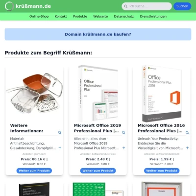 Screenshot krüßmann.de