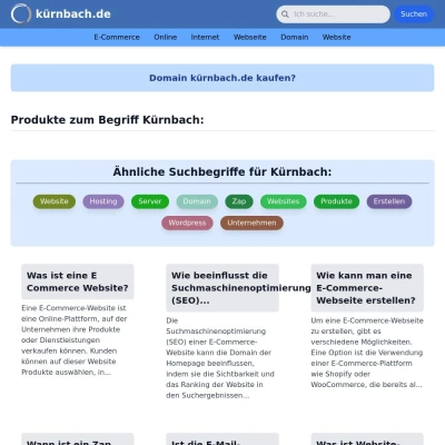 Screenshot kürnbach.de