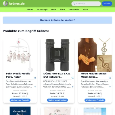 Screenshot krönes.de