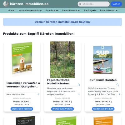 Screenshot kärnten-immobilien.de