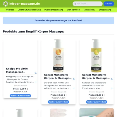 Screenshot körper-massage.de