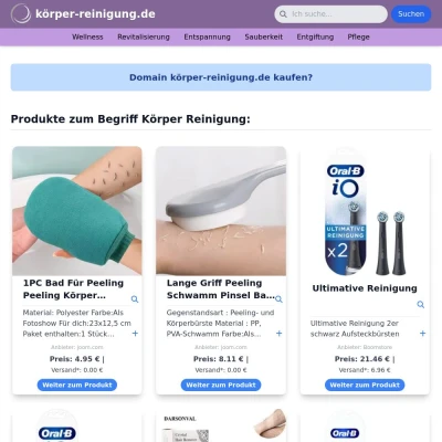 Screenshot körper-reinigung.de