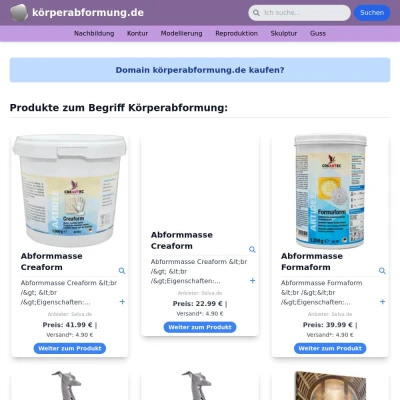 Screenshot körperabformung.de