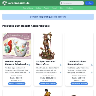 Screenshot körperabguss.de