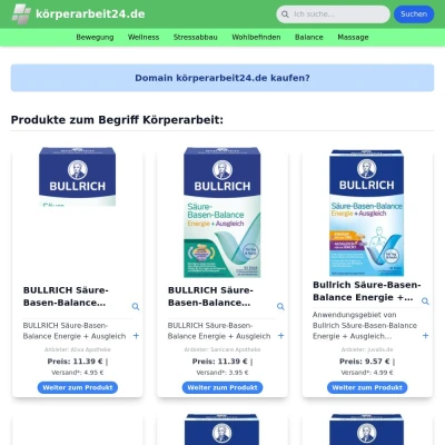 Screenshot körperarbeit24.de
