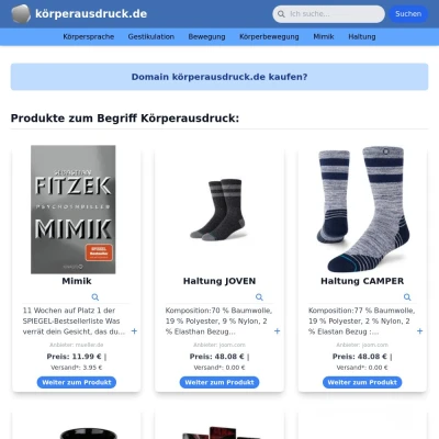 Screenshot körperausdruck.de