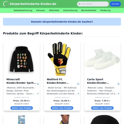 Screenshot körperbehinderte-kinder.de