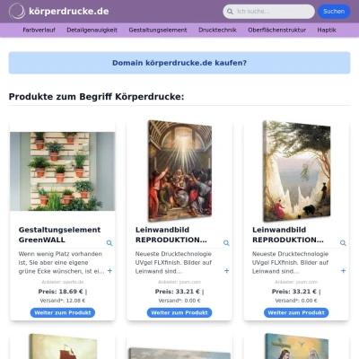 Screenshot körperdrucke.de