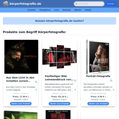 Screenshot körperfotografie.de