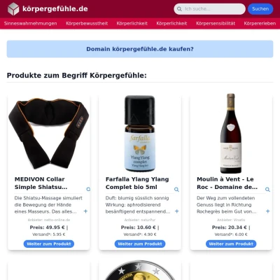 Screenshot körpergefühle.de