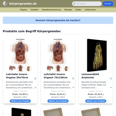 Screenshot körpergewebe.de