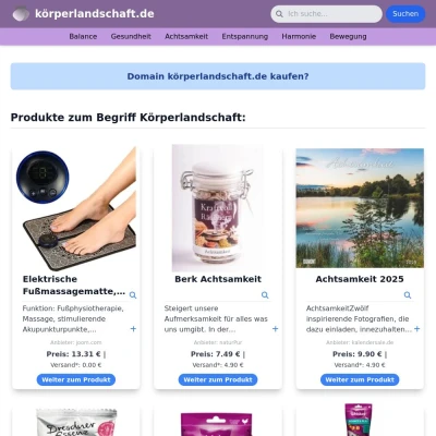 Screenshot körperlandschaft.de